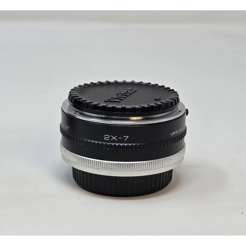 Vivitar Automatic Tele Converter 2X-7 Konica AR Mount Caps Case Japan